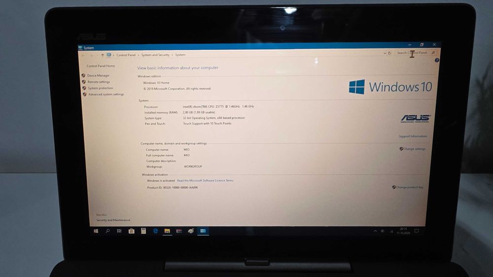 Mini Laptop 2 in 1 Asus T100TAF