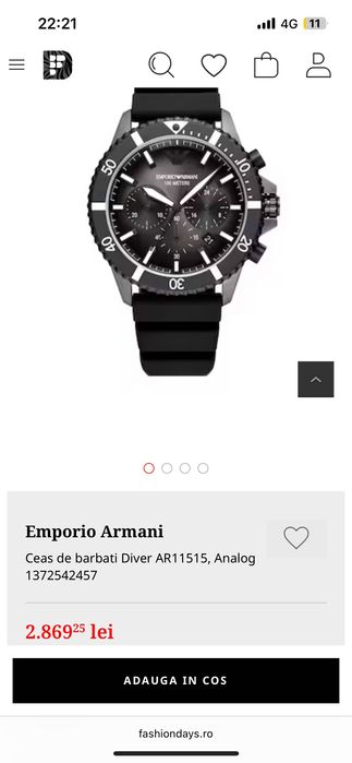 vând ceas armani original