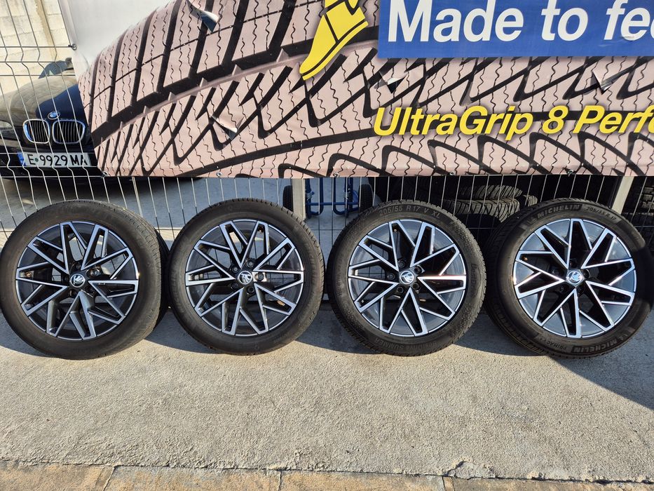 Джанти Borbet 17 цола , 5х112 , 7j ,et46 , 205/55/17 Skoda Vw Audi