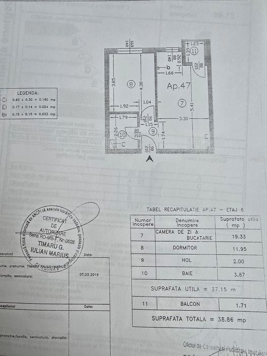 Proprietar, vând apartament 2 Camere in  Militari Residence - Tineret