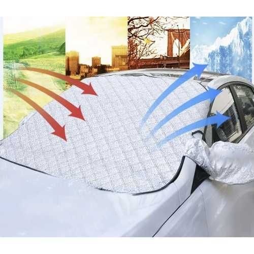 Покривало за предно стъкло против замръзване - с магнити за стабилност