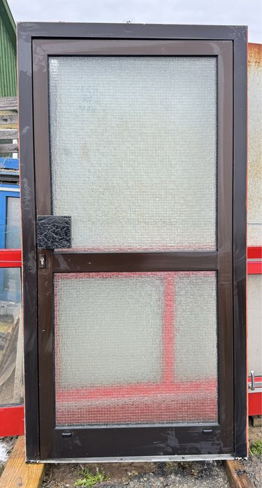 USA PIETONALA INDUSTRIALA hala alu geam termopan H208 x L 108 GARANTIE