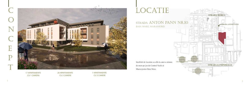 Zona Centru Vechi, Vand ap 3 camere+Terasa, BLOC NOU, direct de la dezvoltator