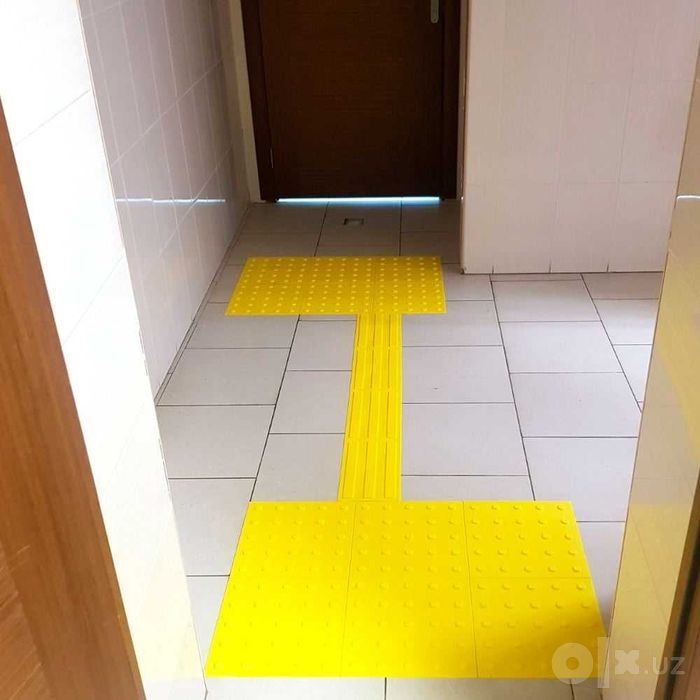 Тактил йўналтирувчи плитка тактильная ПВХ 30x30 см ОПТ 16500 сўм