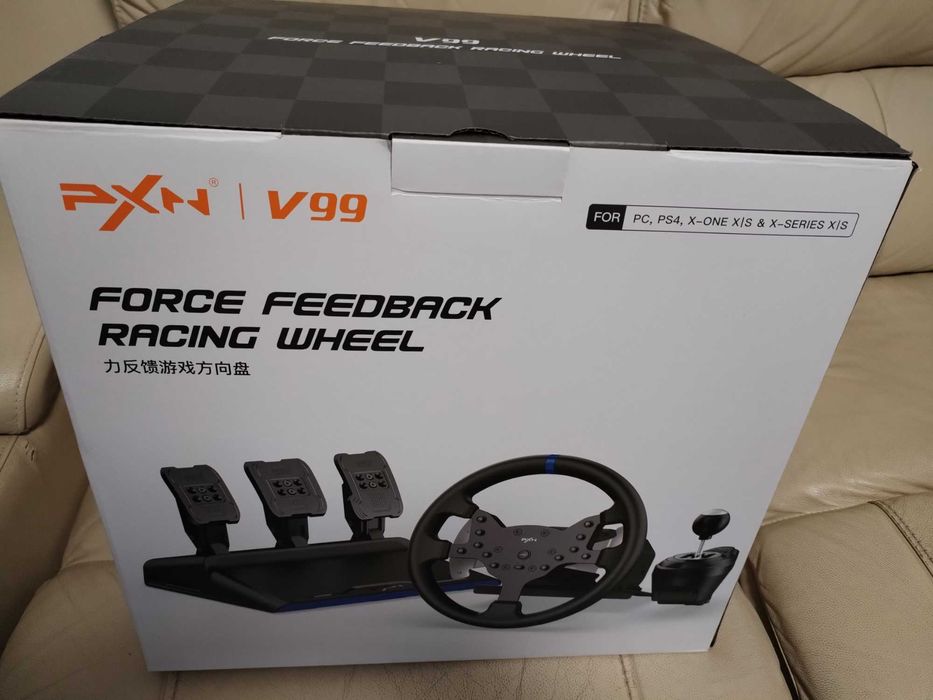 Vand volan force feedback PXN-V99,cumparat de nou, factura si garantie