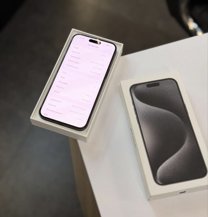 iPhone 15 PRO MAX Black Matte•256GB•Factura Emag•Neverlocked Impecabil