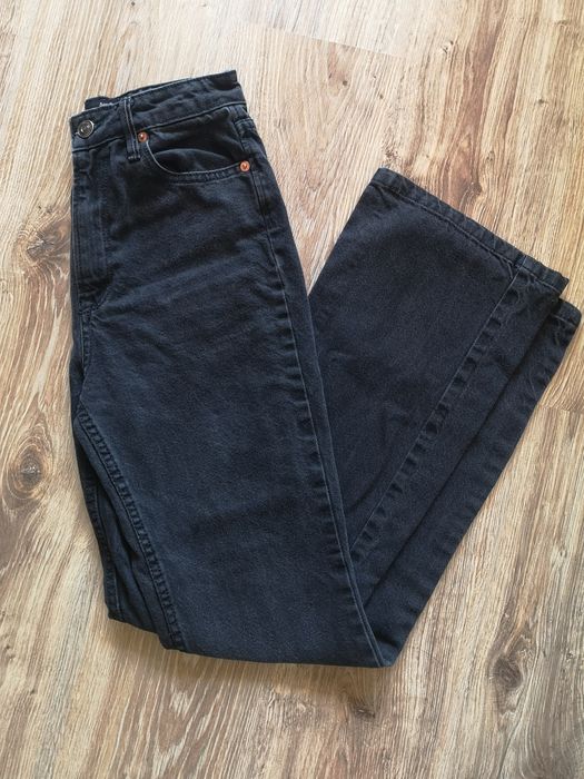 Черни дамски дънки тип чарлстон