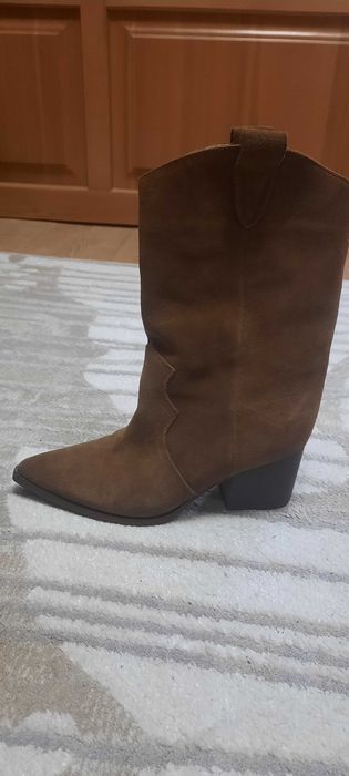 Сапоги Казаки замшевые