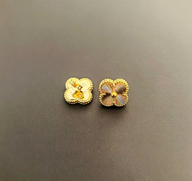 Van Cleef & Arpels VCA Vintage Alhambra earrings, златни дамски обеци