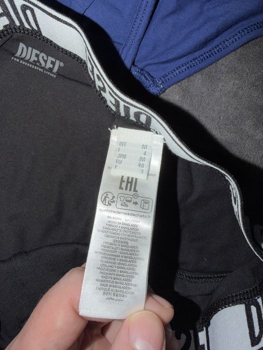 Diesel set 3 chiloti bleumarin-negru-rosu marimea M noi originali