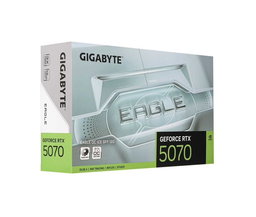 - Видеокарта Gigabyte RTX 5070 EAGLE OC ICE 12GB