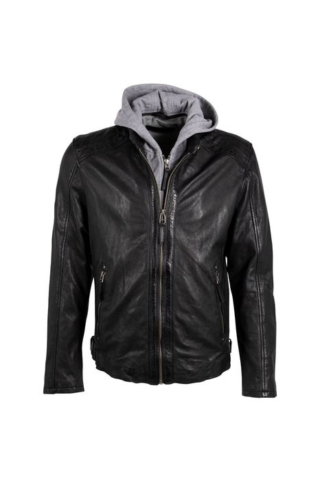 Geaca de Piele Barbati Deercraft Neagra DMLian