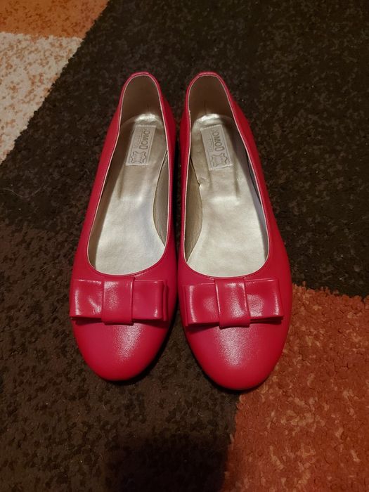 Vand balerini rosii piele naturala