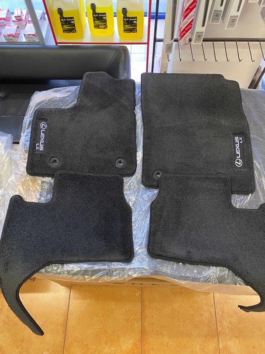 Ковры салона LX 600 Черные 2022-