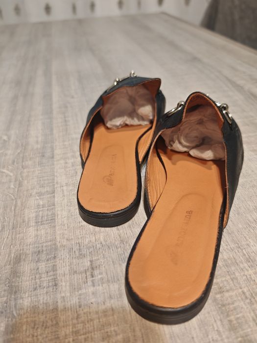 Papuci piele natirala