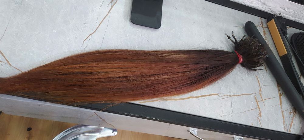 Продаю б/у капсулированные натуральные волосы