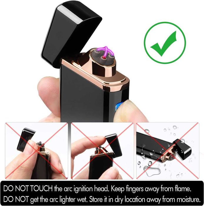 Запалка-електрическа , USB презареждаща се, ветроустойчива, плазмена