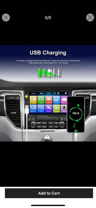 Универсална мултимедия за кола 7 инча двоен дин с блутут и GPS