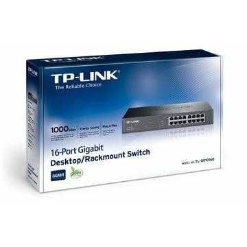 Switch TP-LINK TL-SG1016D, 16 x 10/100/1000Mbps, Desktop/Rackmount