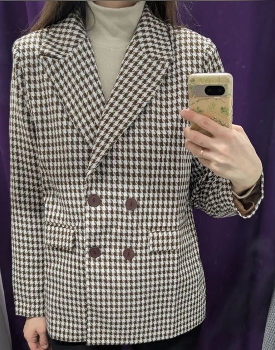 Твидовый пиджак 48-50 на обхват груди 104 см