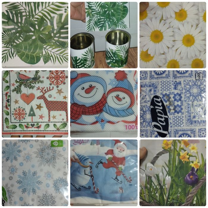 Салфетки для декупажа сервировочные