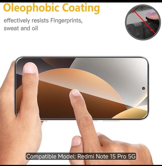 Folie protectie telefon display + camera  Xiaomi Redmi Note 15 Pro 5G. Husa telefon