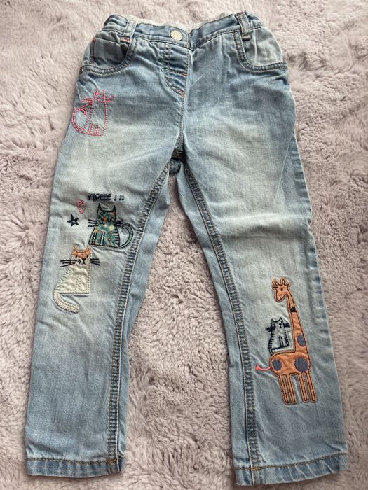 Дънкен гащеризон и дънки за момиче на Next