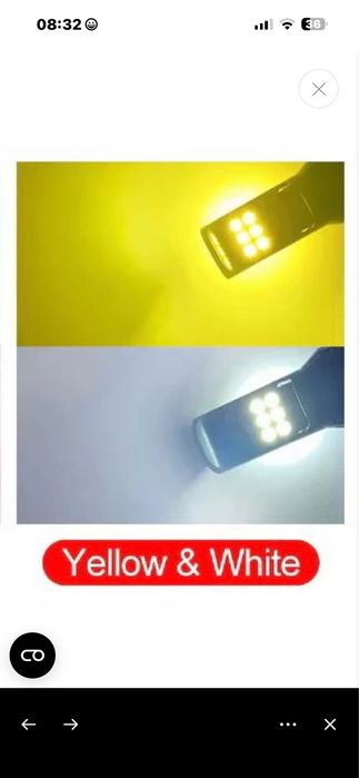 set Leduri auto pentru proiectoare ceata h8/h11