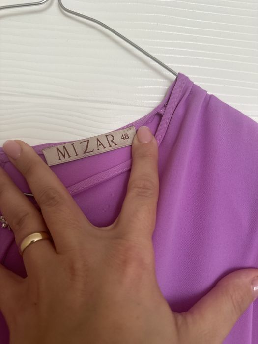 Rochie midi MIZAR roz/mov