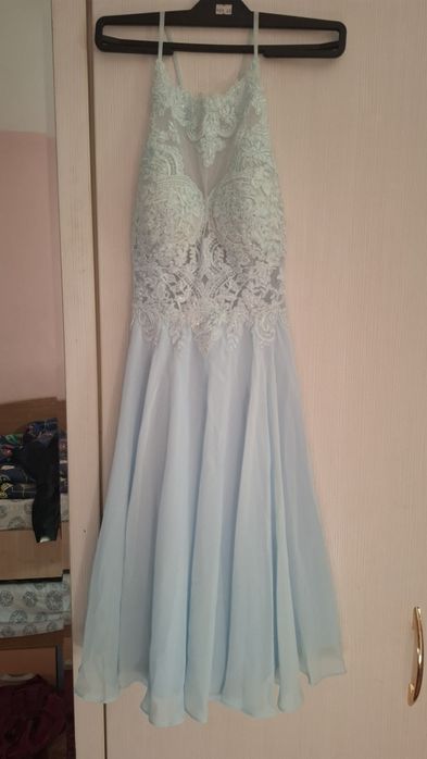 Синя официална рокля