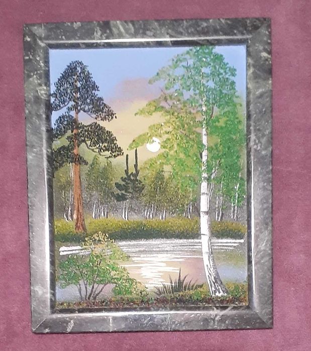 Картина из камня (Змеевик)