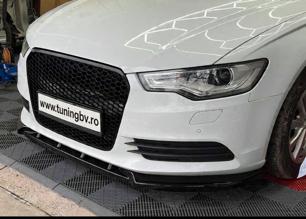 Prelungire lip spoiler tuning sport pentru bara față Audi A6 C7 NFL
