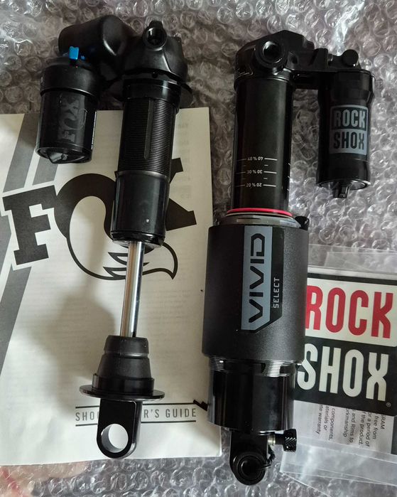 Чисто нови Fox DHX2, Rock Shox Vivid, Fox Transfer, Race Face