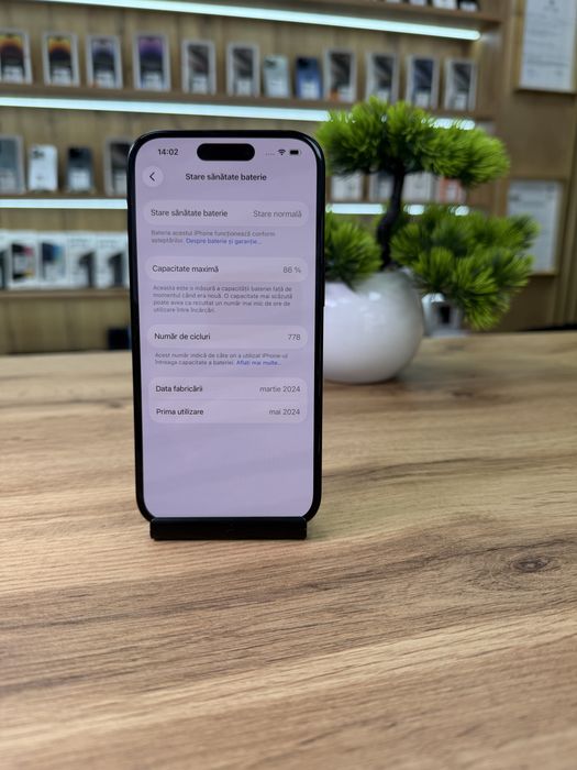 ‼️iPhone 15 Black 128Gb - Stare foarte buna - Garantie 12 luni