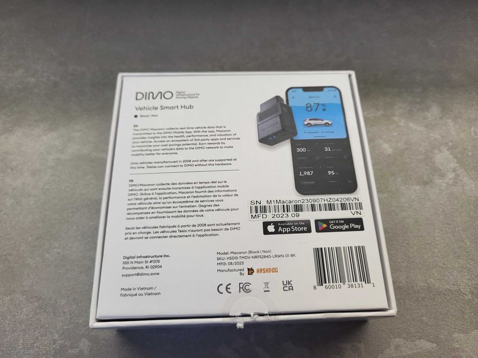 DIMO Macaron крипто копач за OBD2 на кола