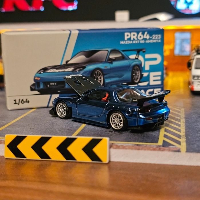 Pop Race 1:64 Mazda RX-7 Amemyia macheta auto premium de colectie