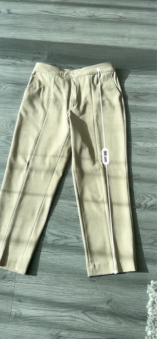 Pantaloni Massimo Dutti – Croială Dreaptă – Bej/Nude