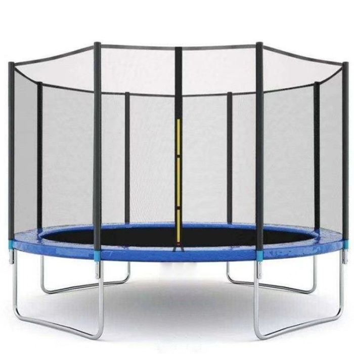 Ултра здрав портативен батут със защитна мрежа батут с размер 2,44 м.