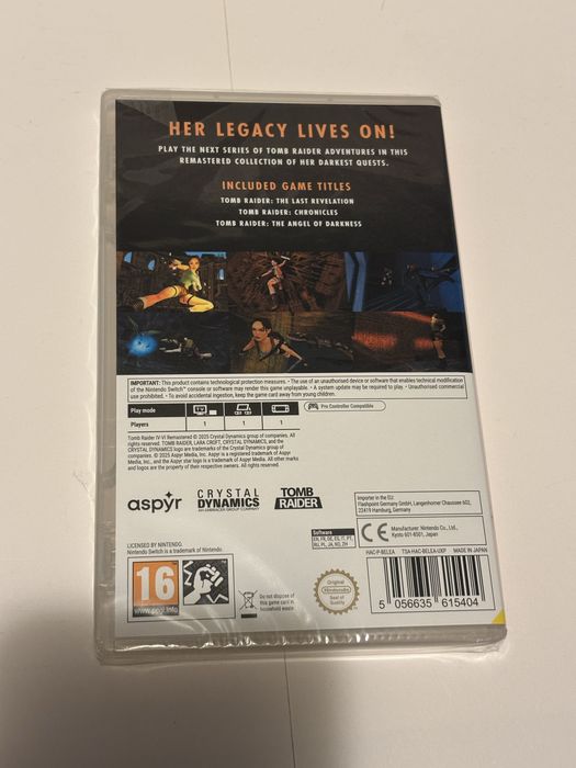 Joc Tomb Raider IV-VI Nintendo Switch