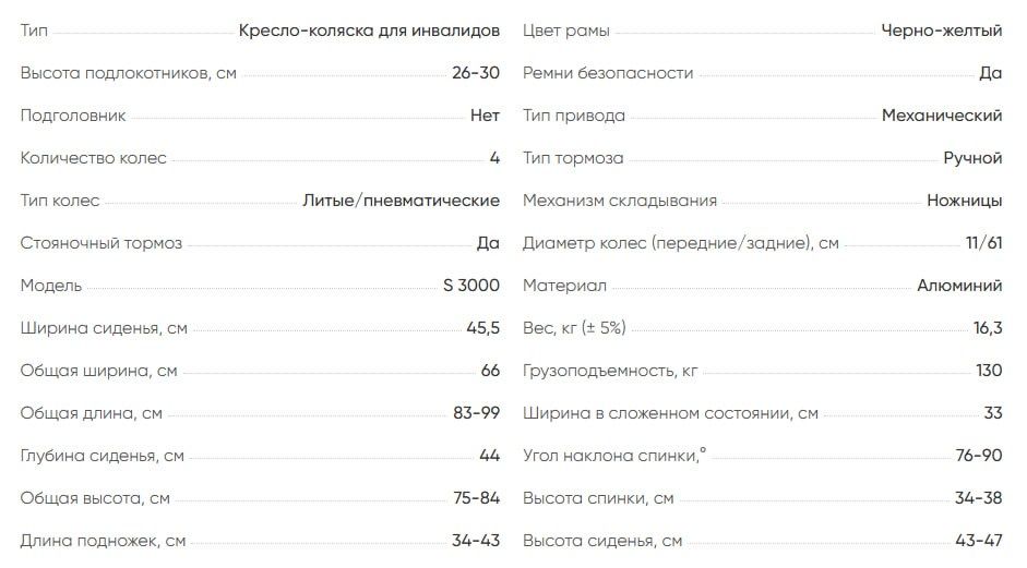 коляска для инвалидов Ortonica S 3000
