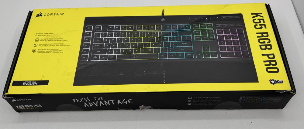Tastatura Gaming Corsair K55 RGB Pro, Engleza. Nouă !