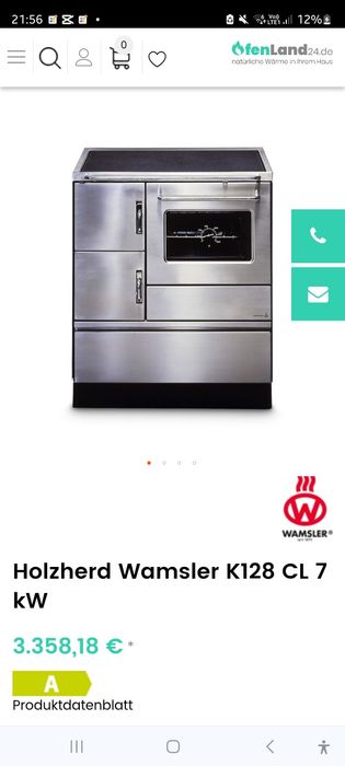 Cuptor /sobă  cu lemne