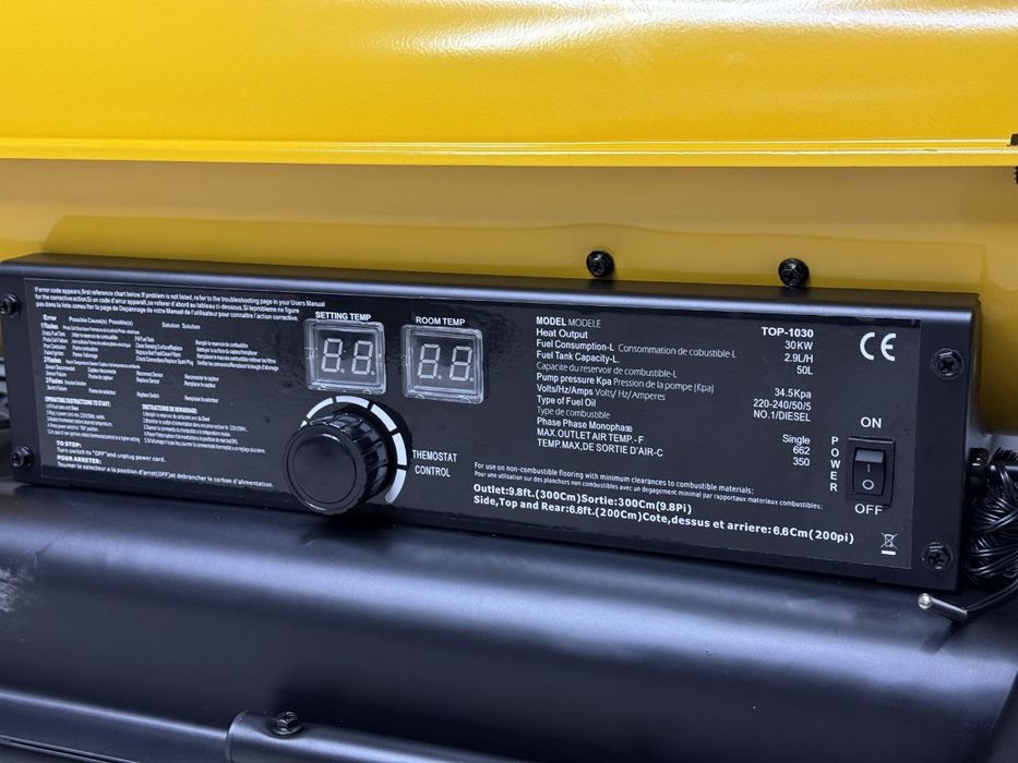 Дизельная тепловая пушка ROLF TOP-1030 с Дымоходом из Первых рук