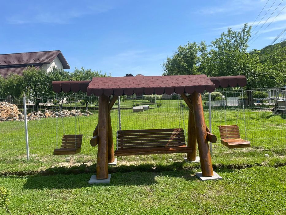 Balansoar din lemn masiv / leagan rustic