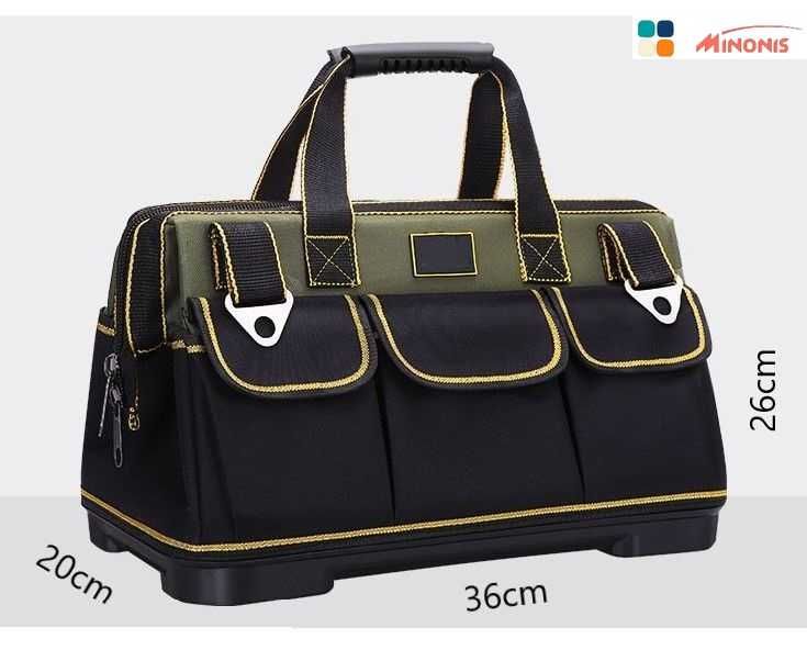 Работна чанта органайзер за инструменти, твърдо дъно