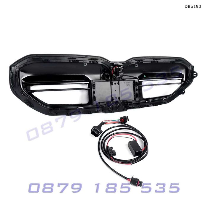 Двойни бъбреци с LED светлина за BMW 5 G60 / G61 и BMW i5 2024+ черни – DBb190 тунинг предни решетки лед бмв г60 г61 и5