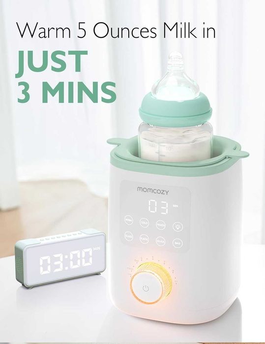 Momcozy Nutri затопляща система за бебешки шишета,9-в-1 нощна светлина