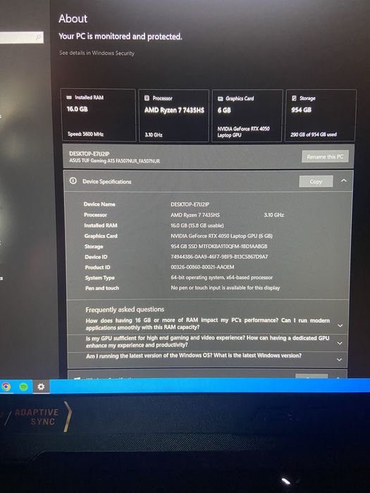 Laptop Gaming Asus TUF A15