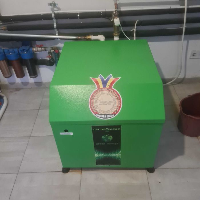 Pompa de caldura ,boiler electric cu serpentina si pufar