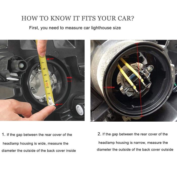 гумена предпазна капачка за фар универсална от 50мм до 80мм 1брой ...
